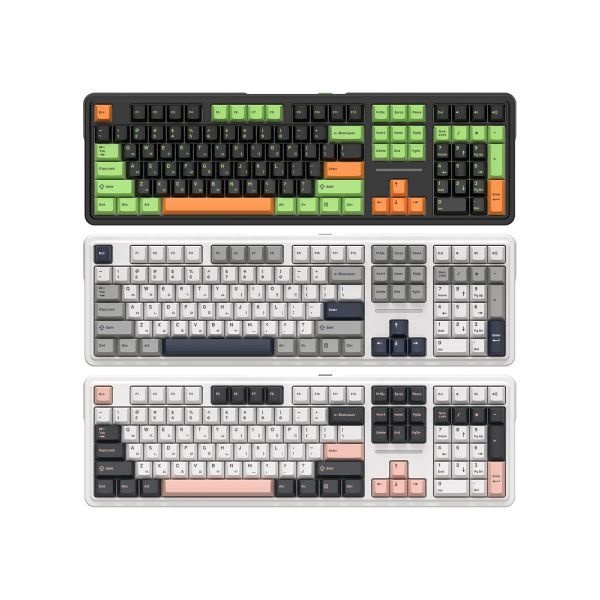 매장정품 ABKO AK108 3모드 OTEMU 특주축 유무선 블루투스 게이밍 기계식 키보드 거북이 등껍질축