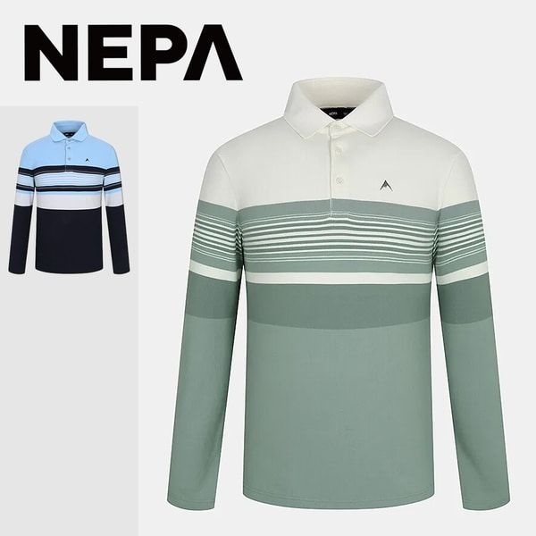 네파 네파 [부산점] 남성 스트라이프 패턴 기모 폴로 티셔츠 7J75244 475913