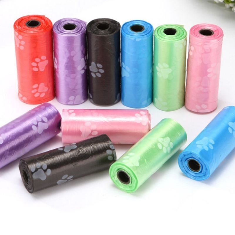 패션포럼 강아지 배변봉투 외출봉투 반려동물 풉백 산책용품 리필형 1롤 15개입 40롤