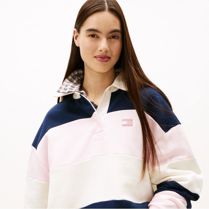[공식][단독SALE] 배지 스트라이프 럭비 티셔츠 T32G0TKT10TWT1TOG (정상가:199,000원)