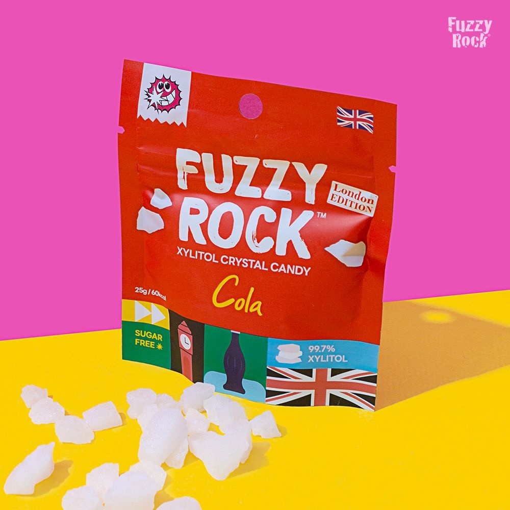 퍼지락 무설탕 자일리톨 크리스탈 사탕 25g (콜라)
