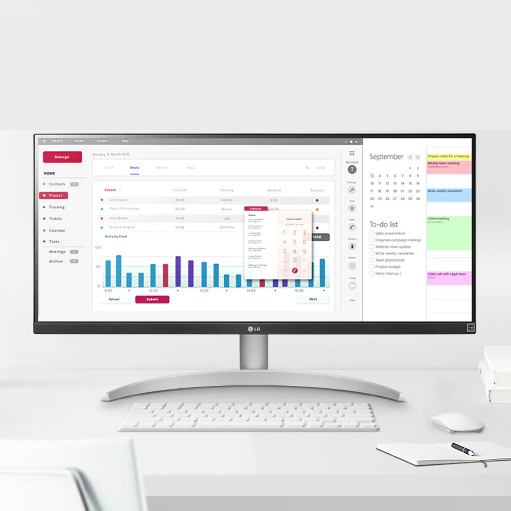 LG모니터 울트라와이드 29WQ600  21대9 비율 HDR기능 USB Type-C 기능추가