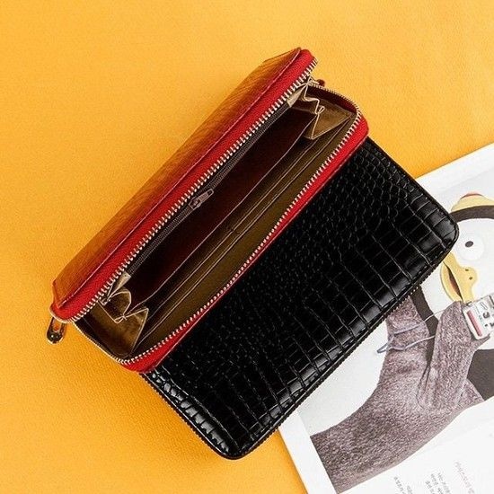 악어무늬 N26 장지갑 손목스트랩 통장지갑 지갑 여성장지갑 지폐지갑 가죽장지갑 가죽 손지갑