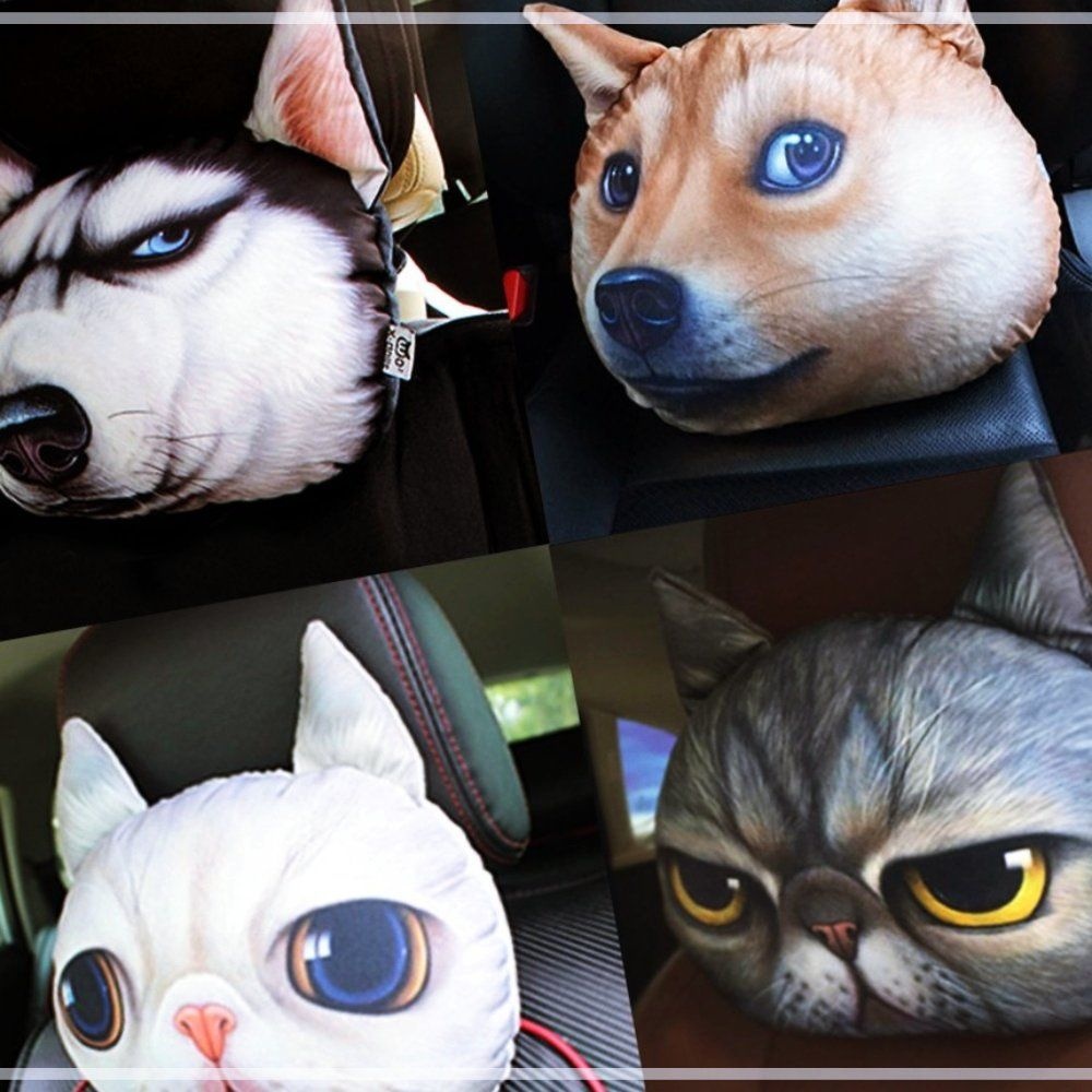 삼에스주 3d동물시리즈 목쿠션 베개  XD107T아메리칸숏헤어 XD114T브리티스숏헤어