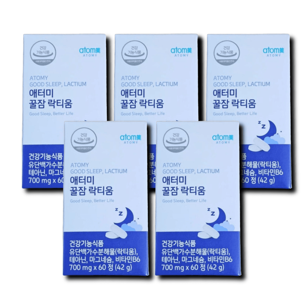 애터미 꿀잠 락티움 60정 5박스