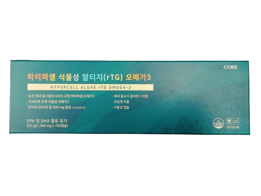 뉴트리코어 하이퍼셀 식물성 알티지 오메가3 1340mg 150캡슐 1개