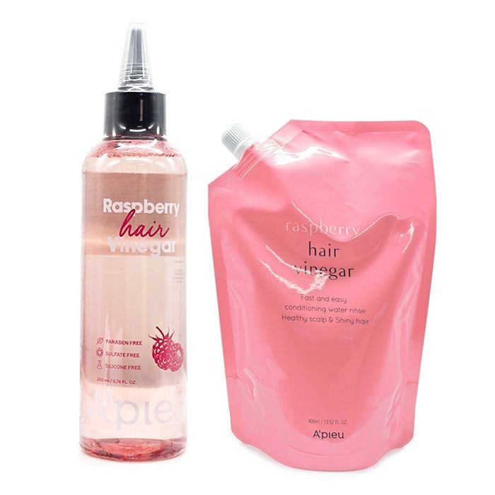 [오늘출발] 어퓨 라즈베리 헤어 식초 본품 200ml+리필 400ml