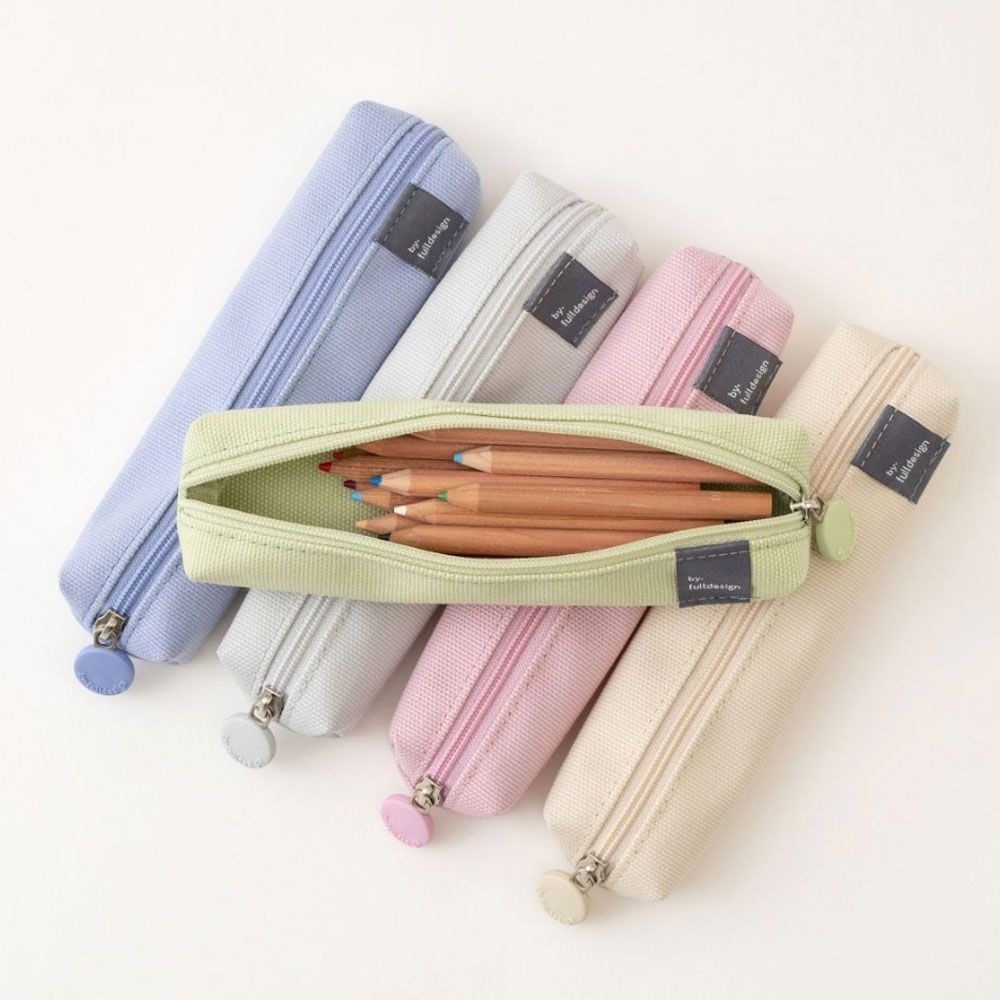 관공서 펜 싱글 펜슬 봉제 파우치 포켓 케이스 세미 필통  딸기 스무디 피스타치오 밀크티