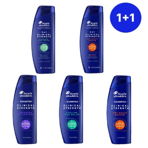 [해외] 헤드앤숄더 [헤드앤숄더][미국배송][1+1] 클리니컬 스트랭스 400ml 5종 보라/초록/주황