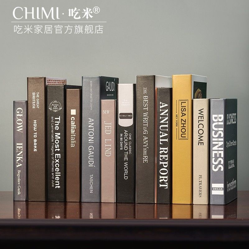 중국 협력사 [해외] 책 모형 장식 인테리어 책장 방탈출 카페 가짜책세트 모형책 100권 소품 촬영 모델하우스