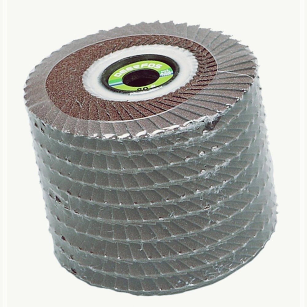 디어포스 해바라기 휠 페이퍼 사포날 그라인더 학교 사포 관공서 사무실 80방 4인치  1세트