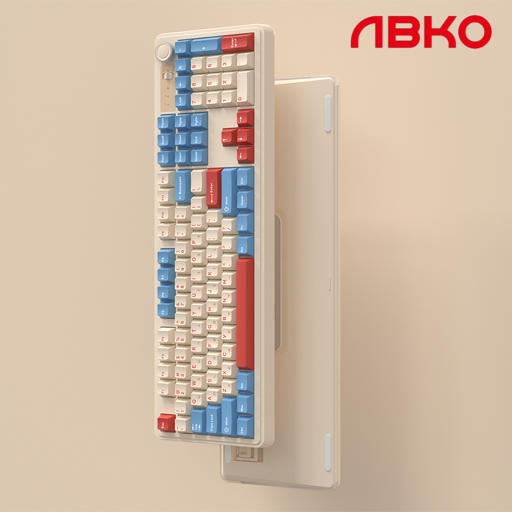 앱코 AF108PRO ABKO x SOAI 콜라보 3모드 게이밍 기계식키보드 저소음너울축