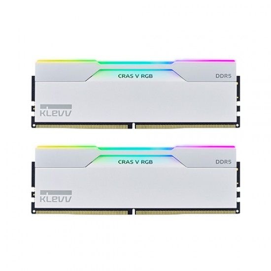 메모리 ESSENCORE KLEVV DDR5-6000 CL30 CRAS V RGB WHITE AMD 패키지 서린 (32GB(16Gx2))