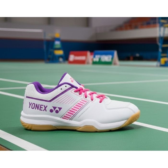 요넥스  여성전용 배드민턴화 파워 쿠션 스트라이더 플로우 화이트 핑크 SHBSF1 062