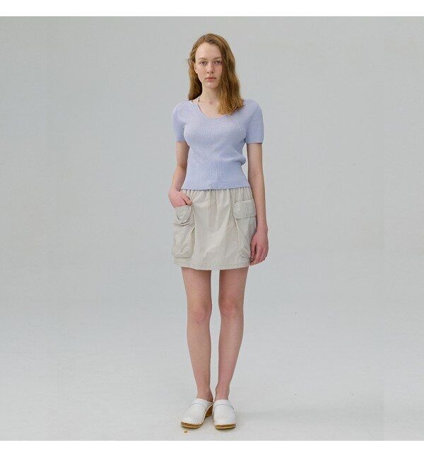 니트 탑-SKY BLUE (XU23EA130376B 420) 619431