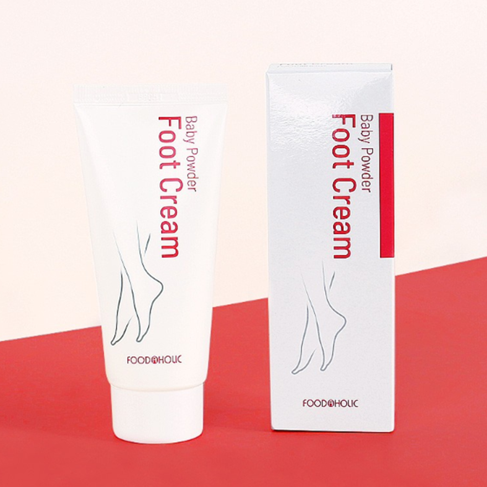 베이비파우더  풋크림 100g 발 각질 관리 겨울철 갈라진 뒤꿈치 굳은살 스타킹 올나감 방지 대량 주문