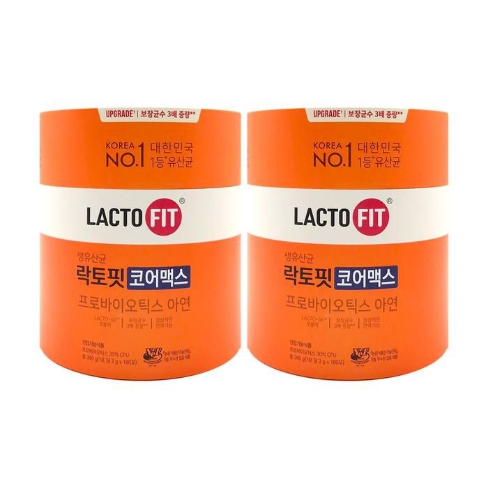 종근당건강 생유산균 락토핏 코어맥스 2g x 180포 x 2통