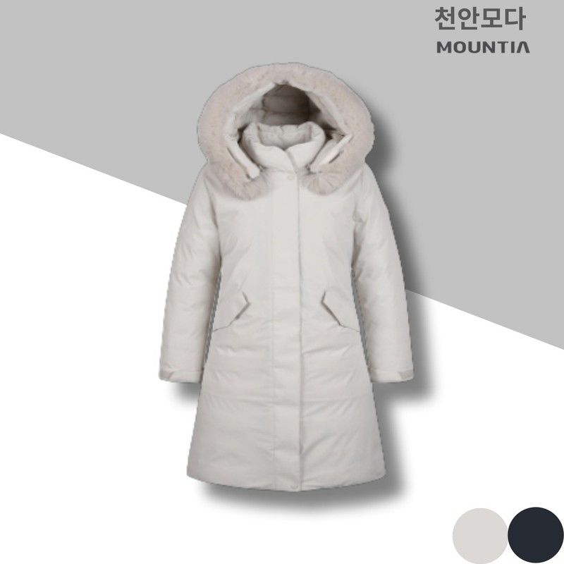 마운티아 여성 롱기장 다운 사파리 달리다운자켓4 1CDJDW4509밝은베이지CA 1554595