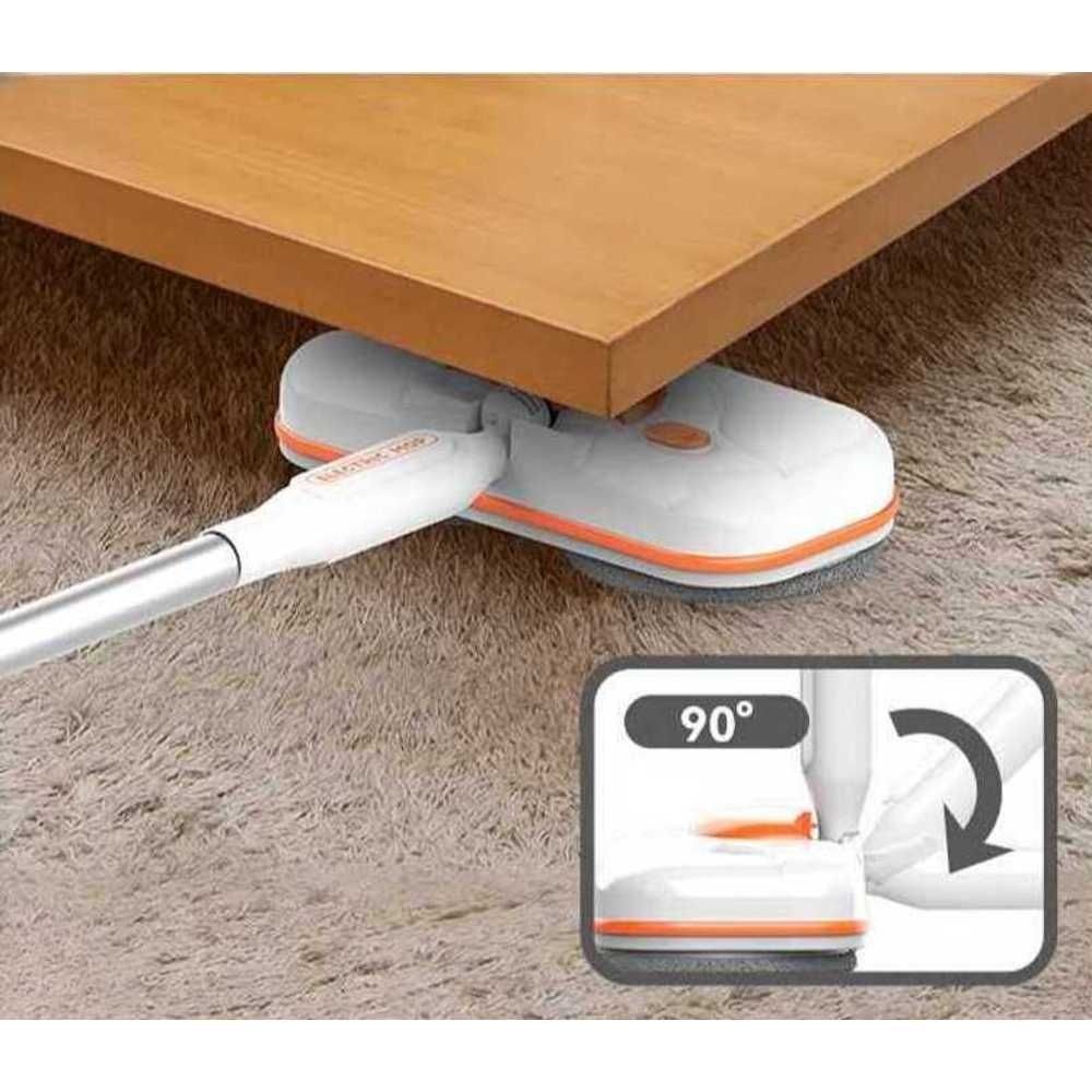 [해외] 전동물걸레청소기 듀얼 스핀 LED 라이트 물 분사 무선 밀대 가정용