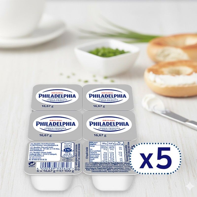 원쿠킹 필라델피아 포션 크림치즈 16.67g 30개 (6개X5세트)