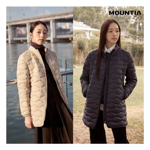 마운티아 25FW 최신상 여성 롱기장 아토웜 다운재킷 1547867