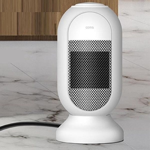 [셀러허브 가전]Coms 미니 PTC 히터 가정용 전기히터 온풍기 따뜻하게