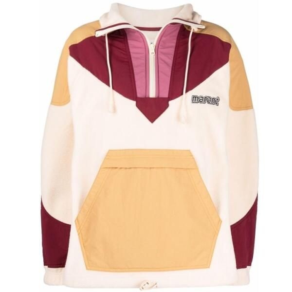 이자벨마랑 [ISABEL MARANT] 이자벨마랑 22SS MANTSYNI 컬러블럭 아노락 자켓 버건디 MA1122 22P086E 80BY