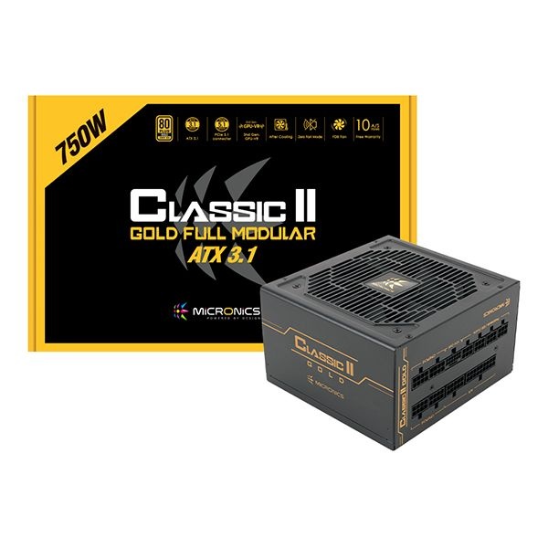마이크로닉스 Classic II 750W 80PLUS GOLD 230V EU 풀모듈러 파워