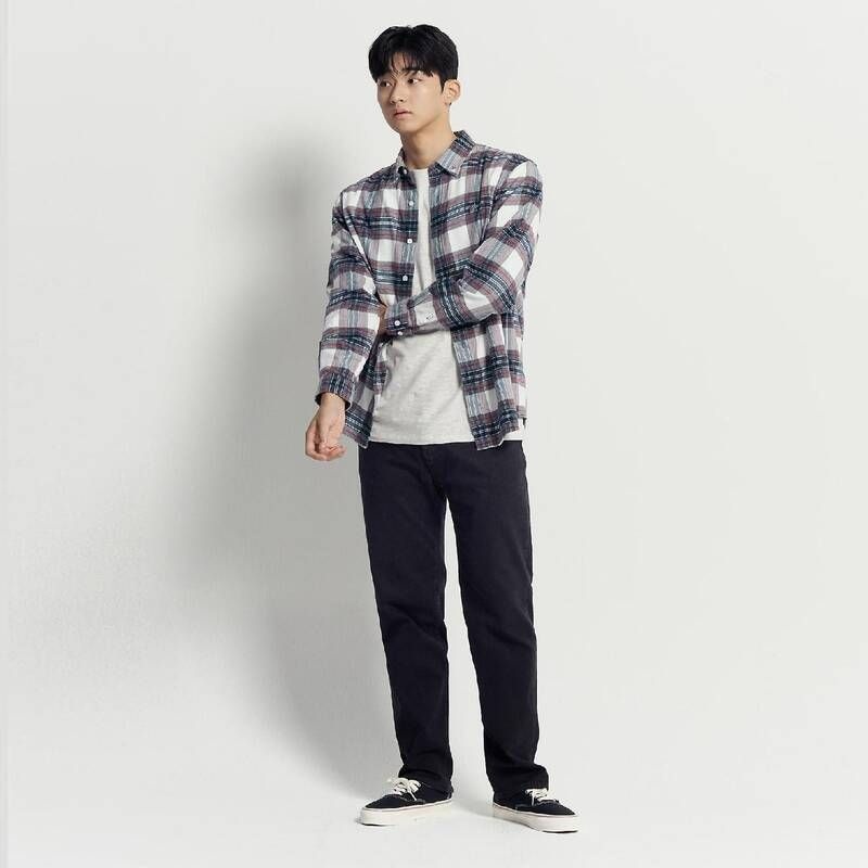 빈폴 멘 빈폴 멘 기모 스탠다드핏 데님 팬츠 - 블랙 BC5X21C755 854071