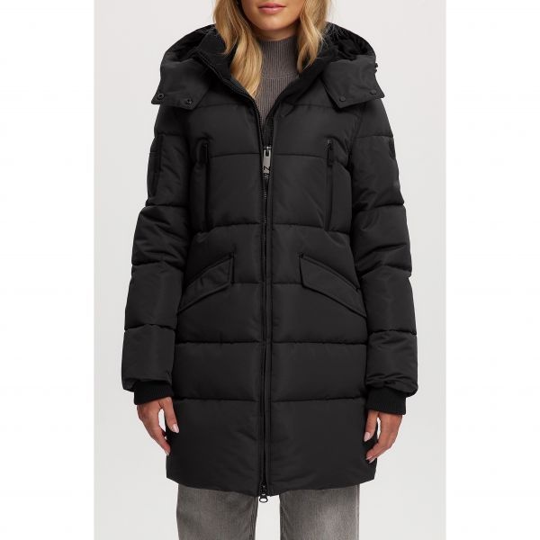 노이즈 애디 방수 퀼팅 인조 모피 트리밍 후드 파카 SSPHHWJG 778486