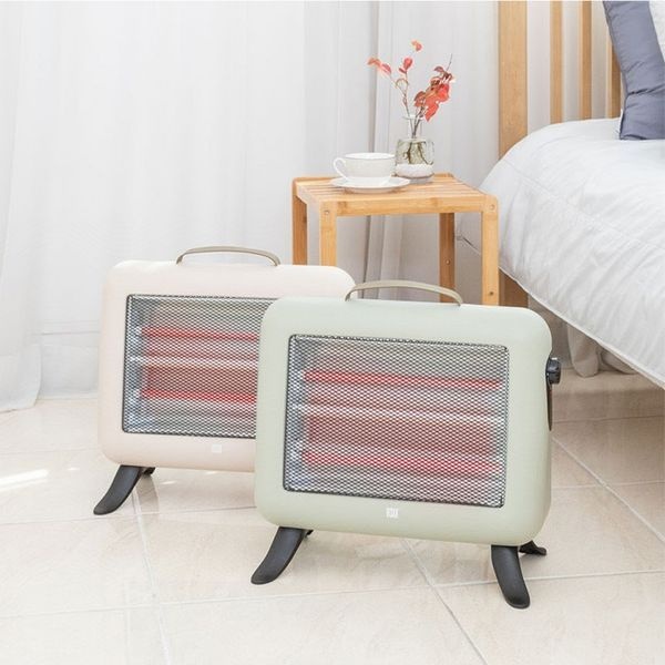 Cixi Keyou Electric Appliance 전기난로 미니 온풍기 휴대용 히터 침실 거실 원룸 난방기기 레트로 디자인 컴팩트