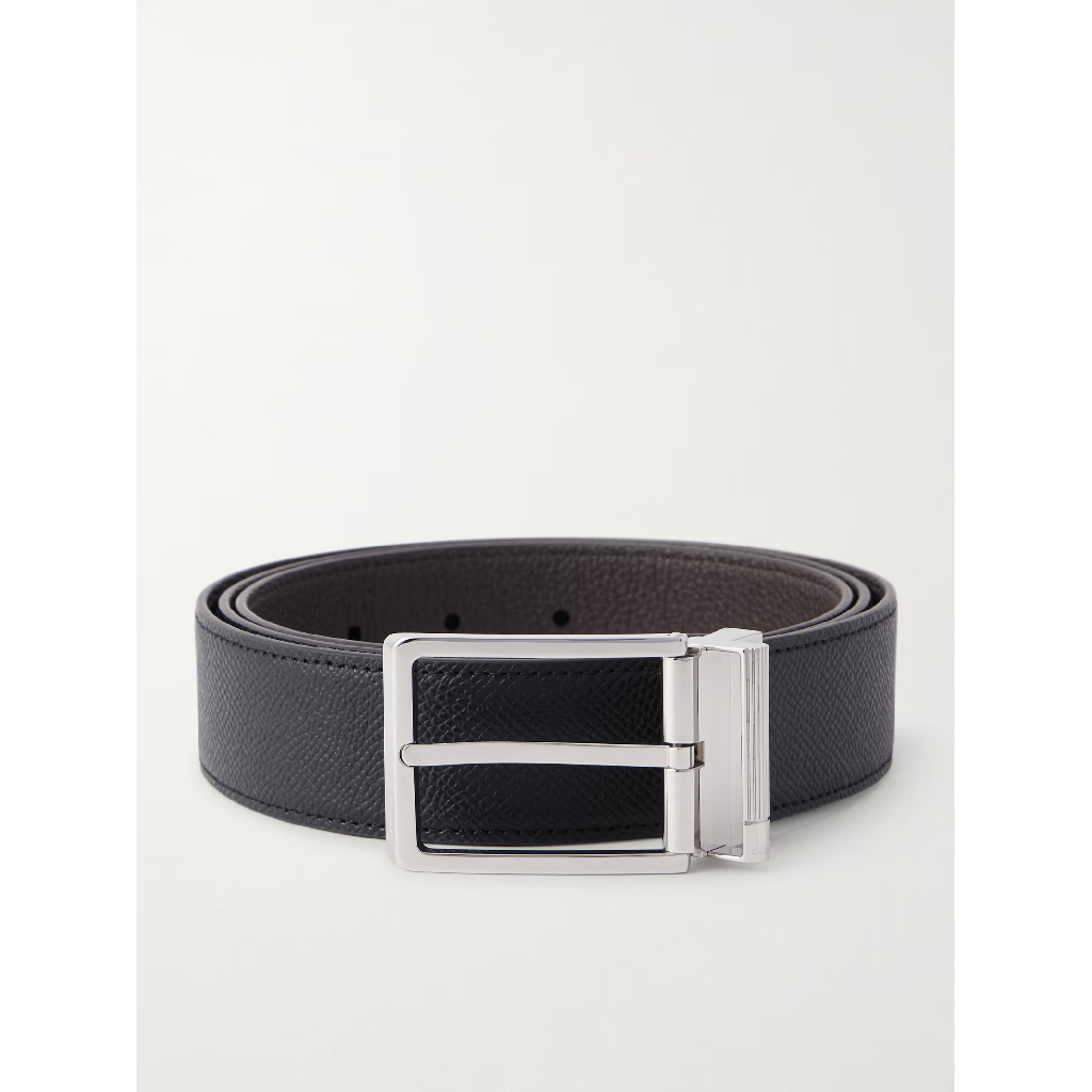 던힐 Black 35mm Full Grain Leather Belt   black   One Size TP569802202