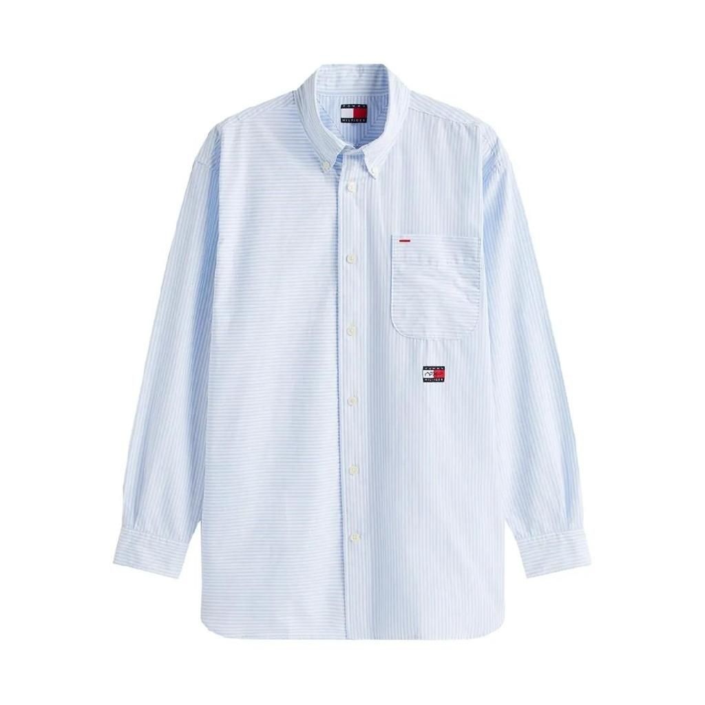 타미힐피거 스트라이프 패치 포켓 셔츠 MW0MW41382 TP439424764