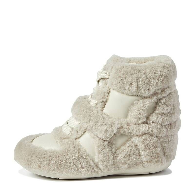 ASH 아쉬 여성 퍼 웨지힐 스니커즈 BOWFFY FUR 보피 퍼AG4D01125WH 854159