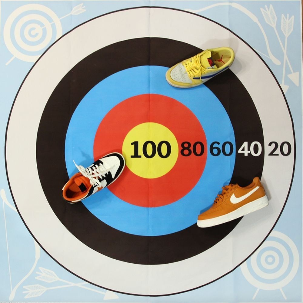 프리크 쉬미리 신발 과녁 던지기 레크레이션 과녁판 양궁 MT 게임