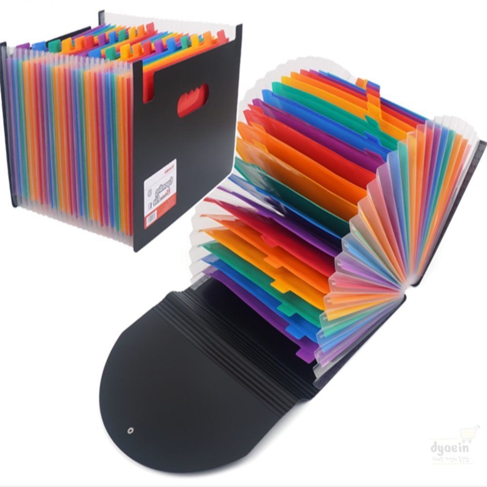 디에인샵 25칸 아코디언 파일 클리어파일 아코디언파일정리함 통장보관집