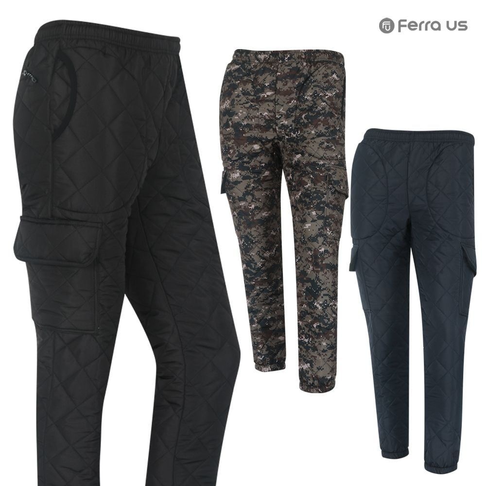 TC 페라어스 남성 기모 안감 누빔 밴딩 카고 스포츠바