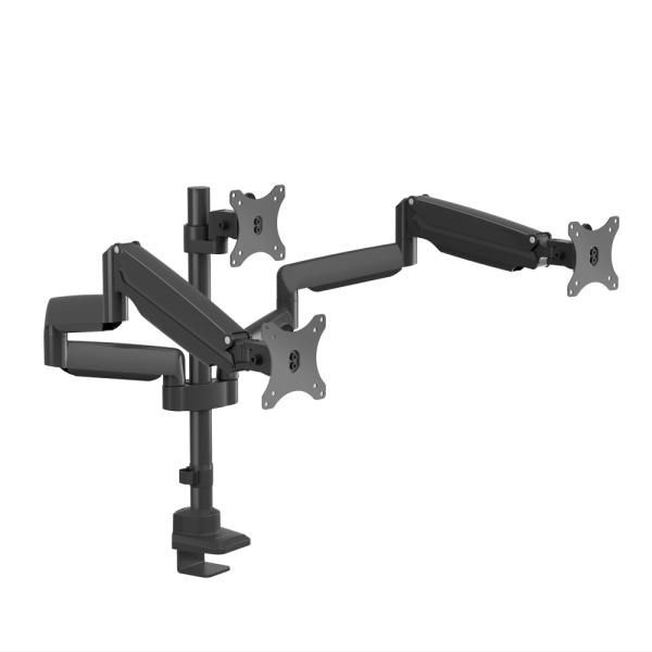 카멜인터내셔널 폴타입 트리플 모니터암, 카멜마운트 CMA2T 블랙 ( 최대 32형 )