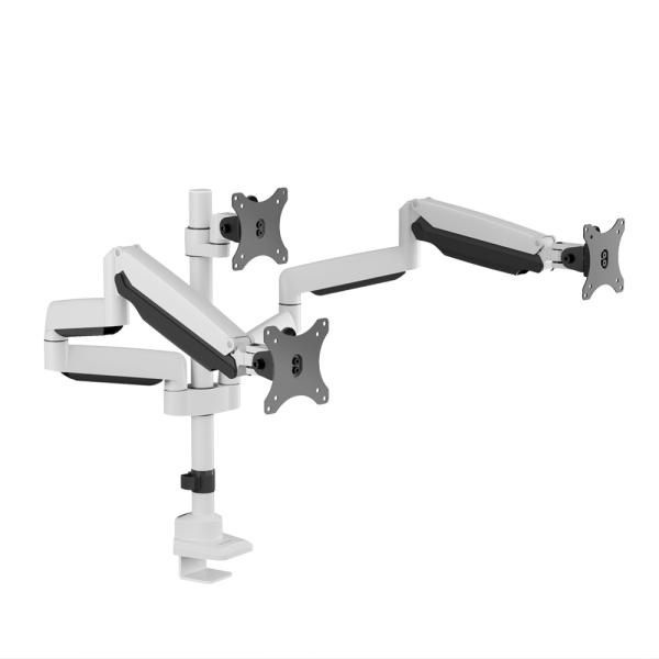 카멜인터내셔널 폴타입 트리플 모니터암, 카멜마운트 CMA2T 화이트 ( 최대 32형 )