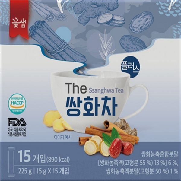 꽃샘 쌍화차플러스 45T(15T x 3개) (Araium)