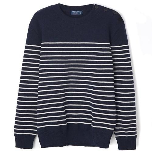 세인트제임스 스웨터 8645 51 MARINE ECRU DOM