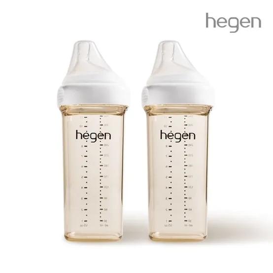 헤겐 애착젖병 PPSU 330ml 2P(3단계 젖꼭지포함)