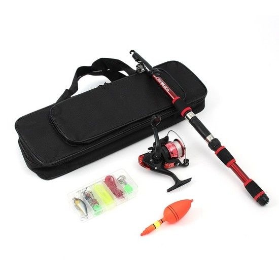 비투비월드 [엣모어]피싱스타트 입문 초보 낚시 루어+릴+낚싯대세트 레드