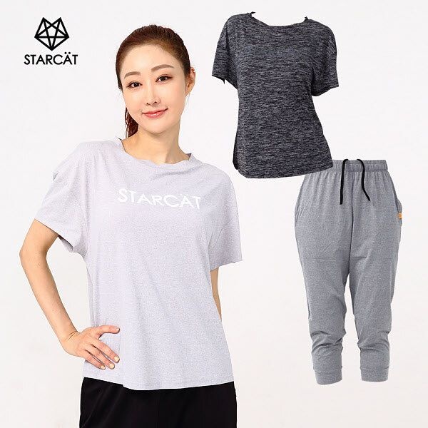 [패션플러스][스타캣]여성요가복세트 필라테스복세트 빅사이즈세트TS33PS80Q2