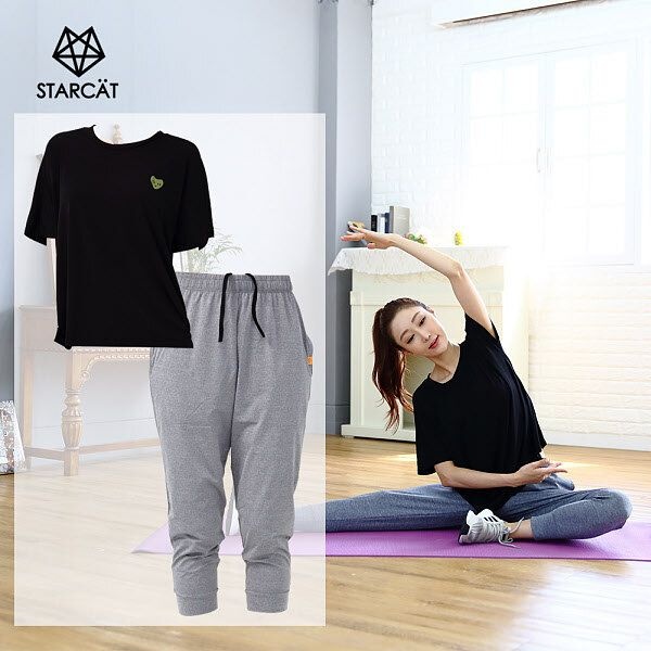 [패션플러스][스타캣]여성요가복세트 필라테스복세트 빅사이즈세트TS11PS80Q1