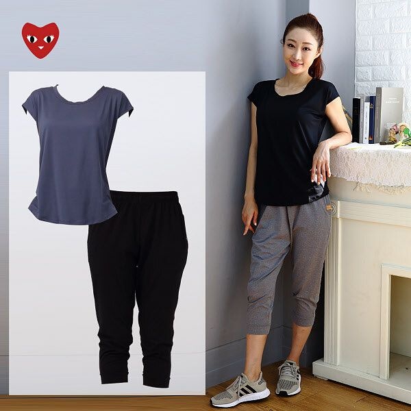 [패션플러스][스타캣]여성요가복세트 필라테스복세트 빅사이즈세트TS02PS80Q1