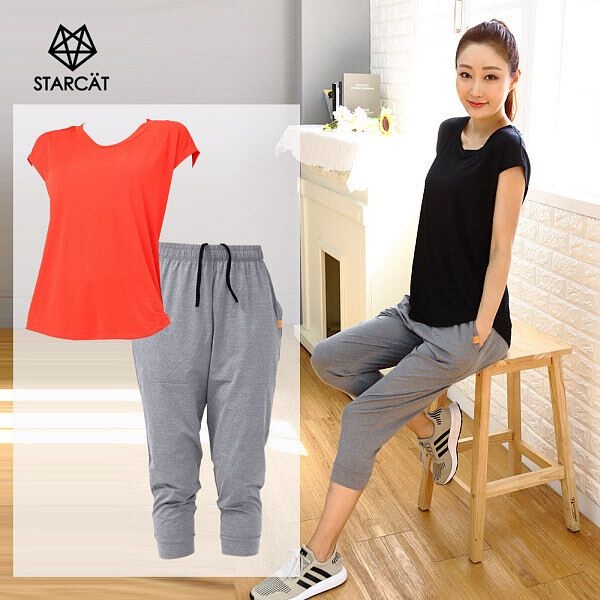[패션플러스][스타캣]여성요가복세트 필라테스복세트 빅사이즈세트TS02PS80Q5