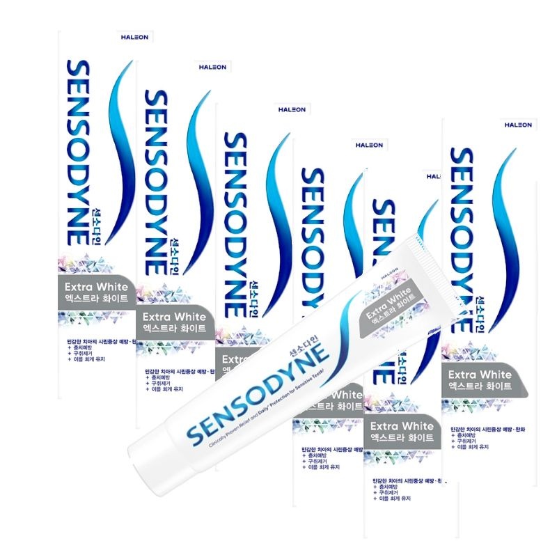 센소다인 엑스트라 화이트 치약 120g x 6개