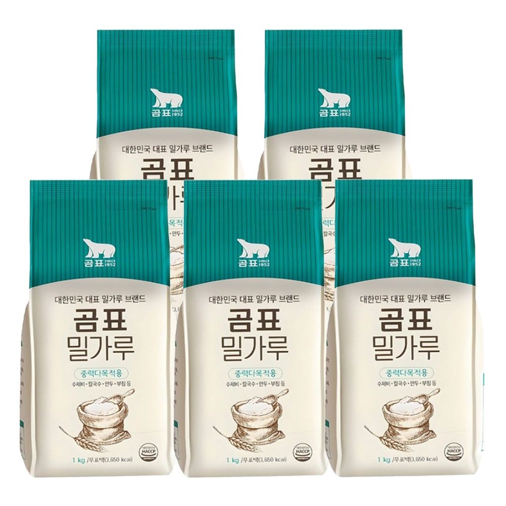 [온세일]곰표 중력밀가루 1kgx5개