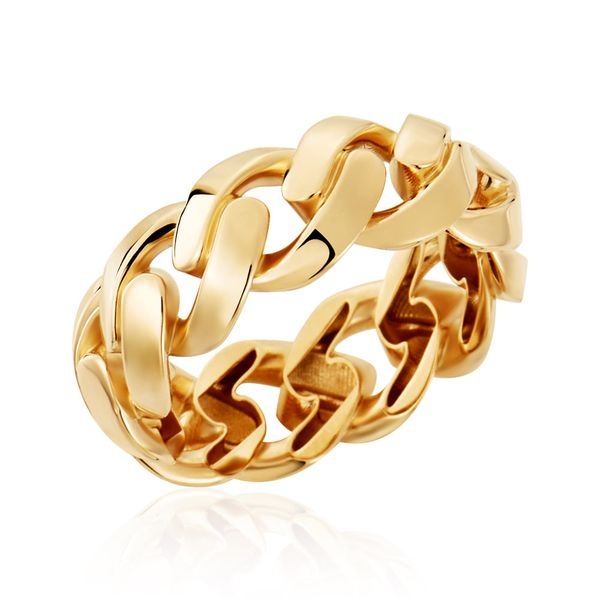 모룬 [모룬] (12월베스트) 18K 루시드 글램 체인 올밴드 할로우링 반지 MOR41687